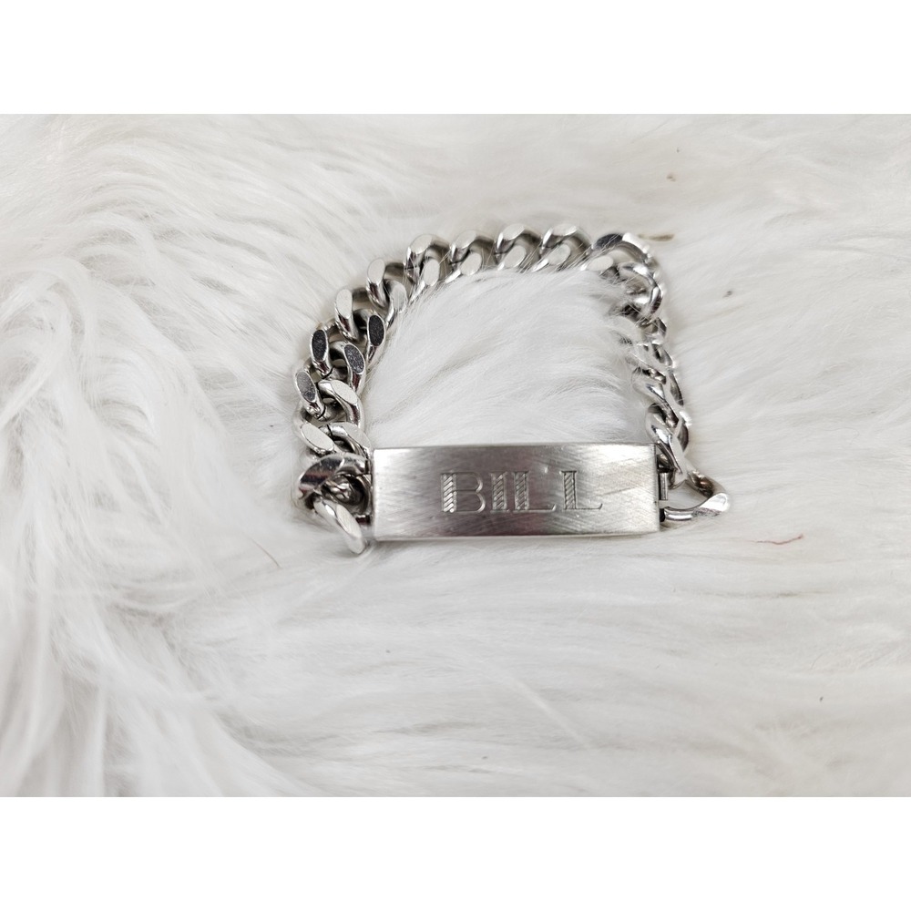Bill - Speidel ID Identity Bracelet Engravable Curb Chain Vintage  Jewelry